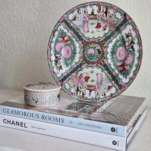 Vintage SMC Rose Medallion Decorative Chinese Plate